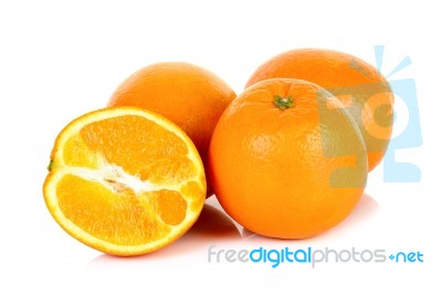 Orange Fruit Isolated Stock Photo