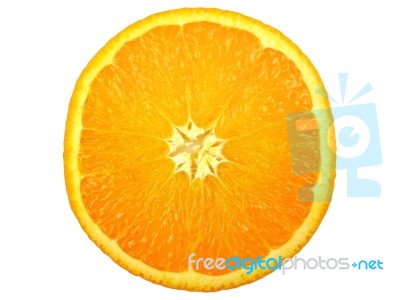 Orange Fruit Slice Stock Photo