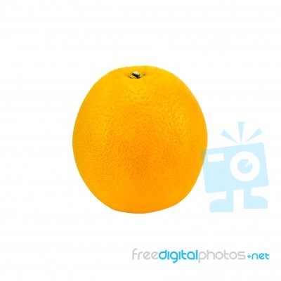 Orange Isolated On White Background With Clipping Path Stock Photo