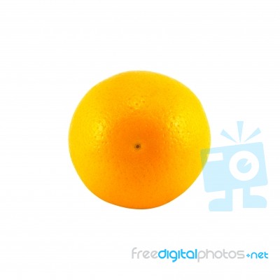 Orange Isolated On White Background With Clipping Path Stock Photo
