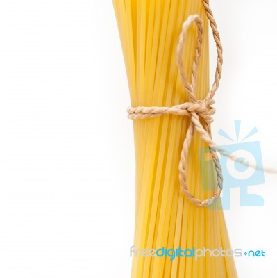 Organic Raw Italian Pasta And Durum Wheat Stock Photo