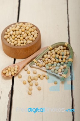 Organic Soya Beans Stock Photo