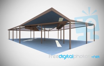 Organic Structure Pavillion Stock Image