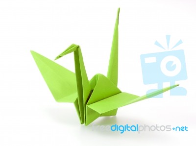 Origami Crane Stock Photo