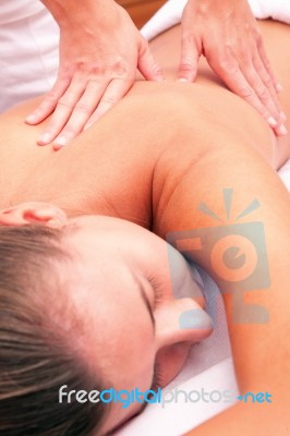 Osteopathic Manual Therapy Spine Stock Photo