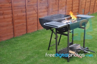 Outdoor Barbecue Grill Stock Photo