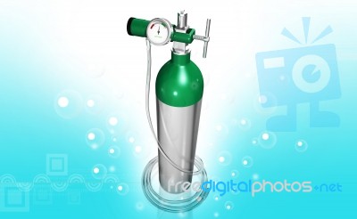Oxygen Cylinder Stock Image