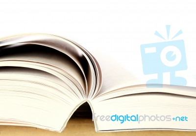 Pages Of Open Book  Stock Photo