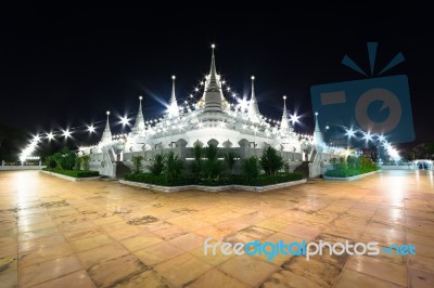 Pagoda Wat Asokaram Temple Thailand Stock Photo