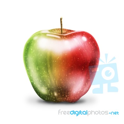 Painting Apple Stock Image