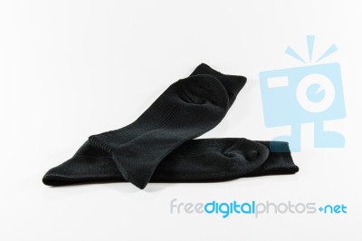 Pair Of Black Socks Stock Photo