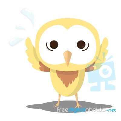 Panic Owl Stock Image