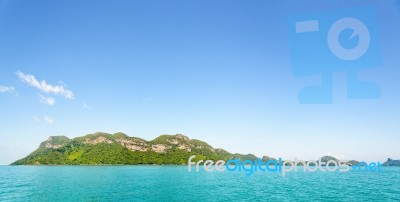 Panorama Island In Thailand Stock Photo