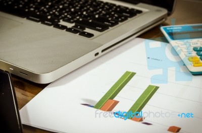 Paper Graph Business Stock Photo