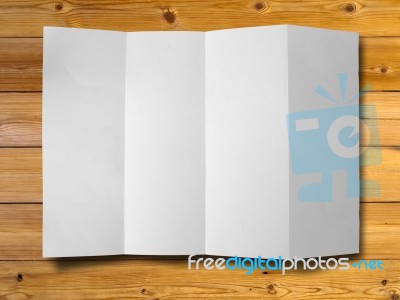 Paper On Wooden Background Stock Photo