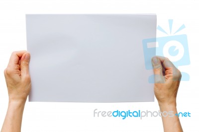Paper Sign Stock Photo