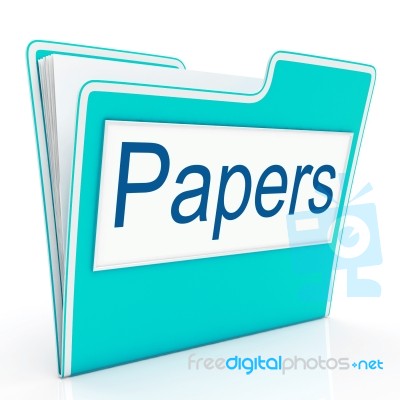 Papers Documents Indicates Archive Filing And Catalog Stock Image