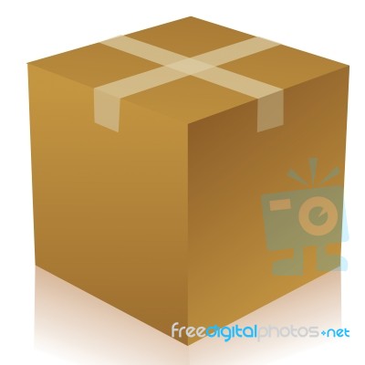 Parcel Box Stock Image