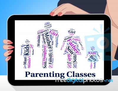 Parenting Classes Means Mother And Baby And Child Stock Image Parenting Classes Means Mother And Baby And Child Stock Image