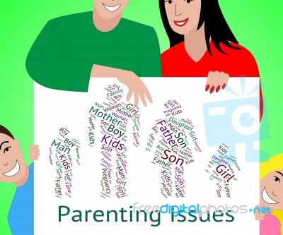 Parenting Issues Indicates Mother And Baby And Affairs Stock Image