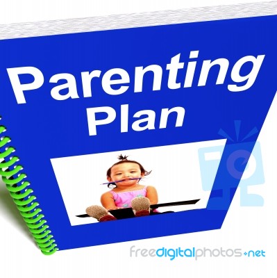 Parenting Plan Book Stock Image