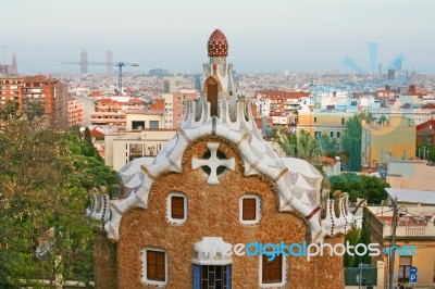 Park Guell In Barcelona Stock Photo
