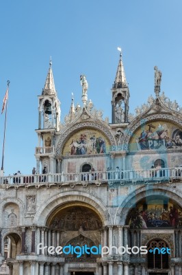 Partial View Of Saint Marks Basilica Venice Stock Photo Partial View Of Saint Marks Basilica Venice Stock Photo