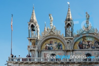 Partial View Of Saint Marks Basilica Venice Stock Photo Partial View Of Saint Marks Basilica Venice Stock Photo