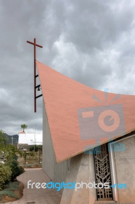 Partial View Of The Church Of Jesus Christ Redeemer Callao Salva… Stock Photo