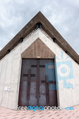 Partial View Of The Church Of Jesus Christ Redeemer Callao Salva… Stock Photo