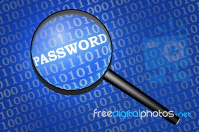 Password Scanning Stock Image