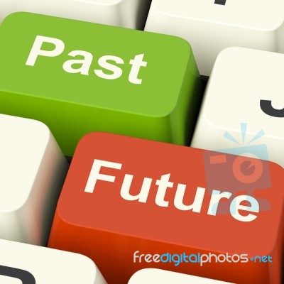Past And Future Keys Stock Image