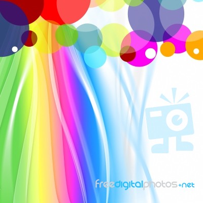 Pastel Color Indicates Spheres Ball And Backdrop Stock Image