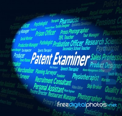 Patent Examiner Showing Performing Right And Job Stock Image