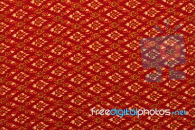 Patter Of Thai Native Cloth,lai Thai Cloth Stock Photo