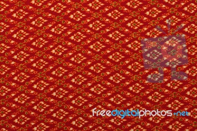 Patter Of Thai Native Cloth,lai Thai Cloth Stock Photo