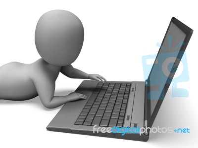Pc Computer Showing Surfing Web Online Stock Image