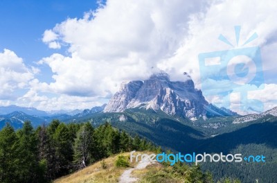 Pelmo Mountain Stock Photo