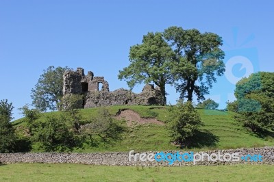 Pendragon Castle Stock Photo