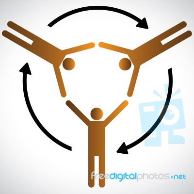 people networking Stock Image