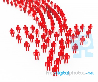 People Synergy Leadership Represents Team Work And Authority Stock Image
