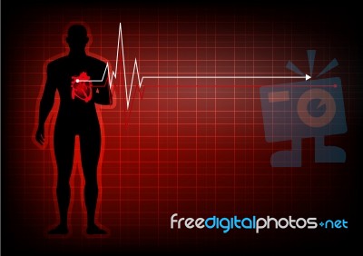 People With Heart Disease Abstract Background Stock Image