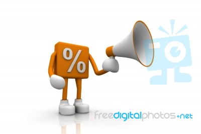 Percent Stock Image