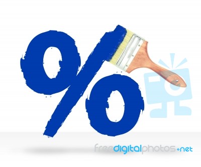 Percentage DIY Stock Image
