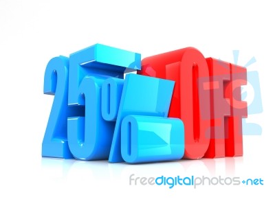 Percentage Offer Sign Stock Image