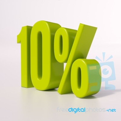 Percentage Sign, 10 Percent Stock Image