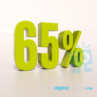 Percentage Sign, 65 Percent Stock Image - Royalty Free Image ID 100438556