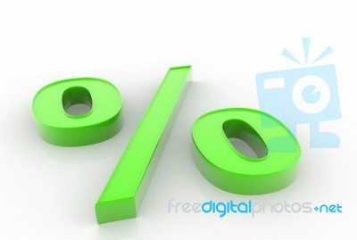 Percentage Symbol Stock Image