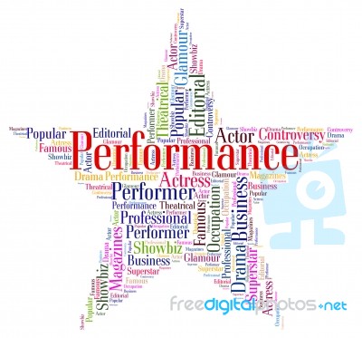 Performance Star Means Theatrical Theaters And Entertainment Stock Image