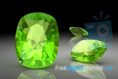 Peridot (high Resolution 3d Image) Stock Image